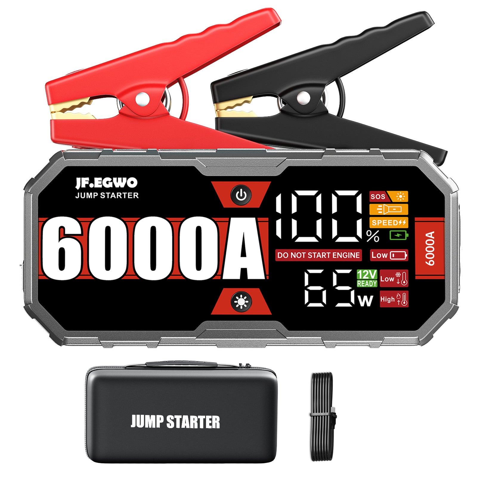 jump box battery booster Armor All Emergency Starter Power Bank Kit, 800a Peak Amps, Ultra-Bright LED Flashlight charges devices Mountain Lab Mini Boost 12V