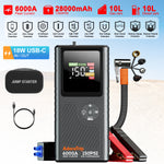 JFEGWO CS02 6250A Plus Avviatore di emergenza per batteria auto con compressore d'aria (formato tascabile)