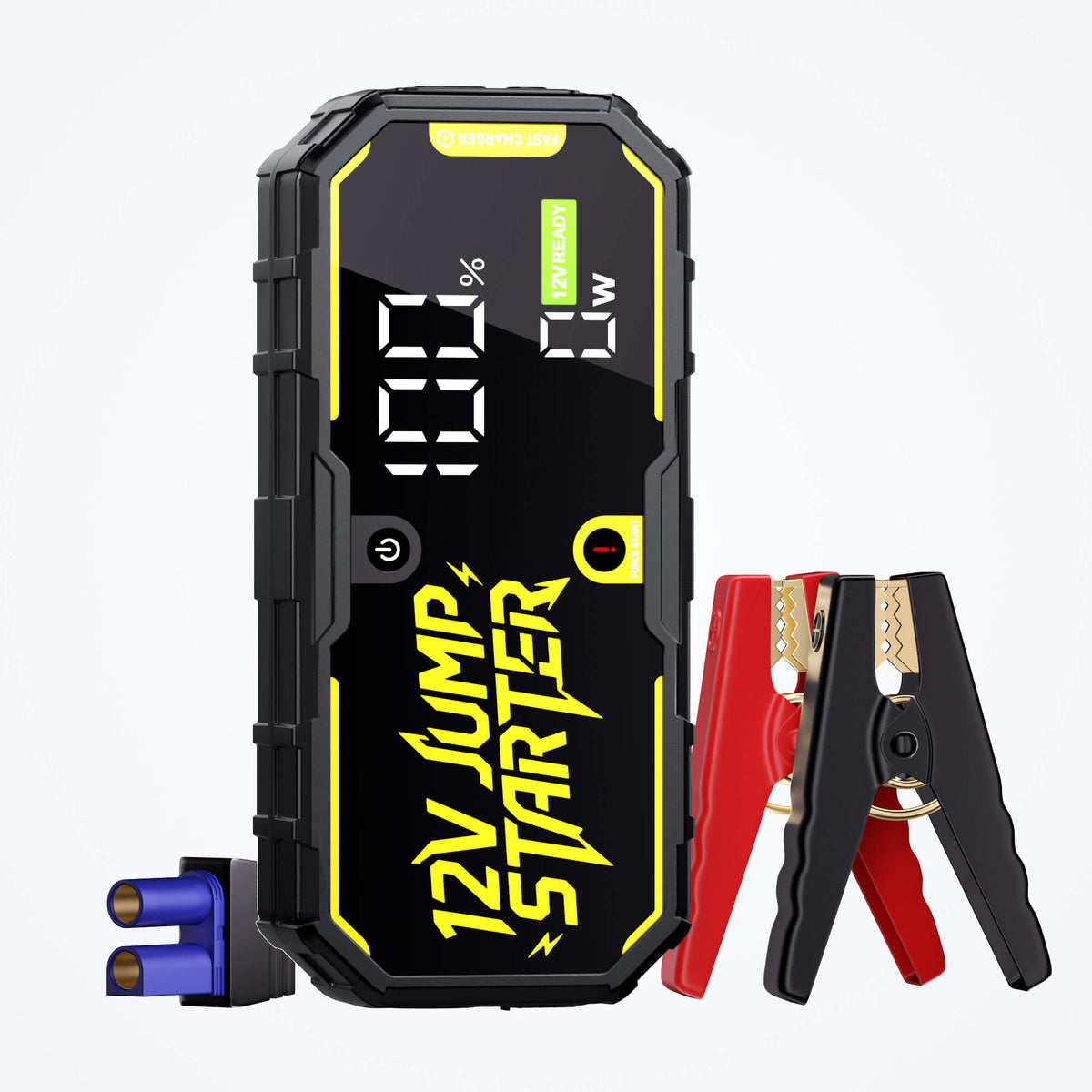 JFEGWO Avviatore di emergenza per auto Alimentatore da 10000 mAh Kit di emergenza per auto portatile Avviatore di emergenza per auto Batteria di richiamo per auto