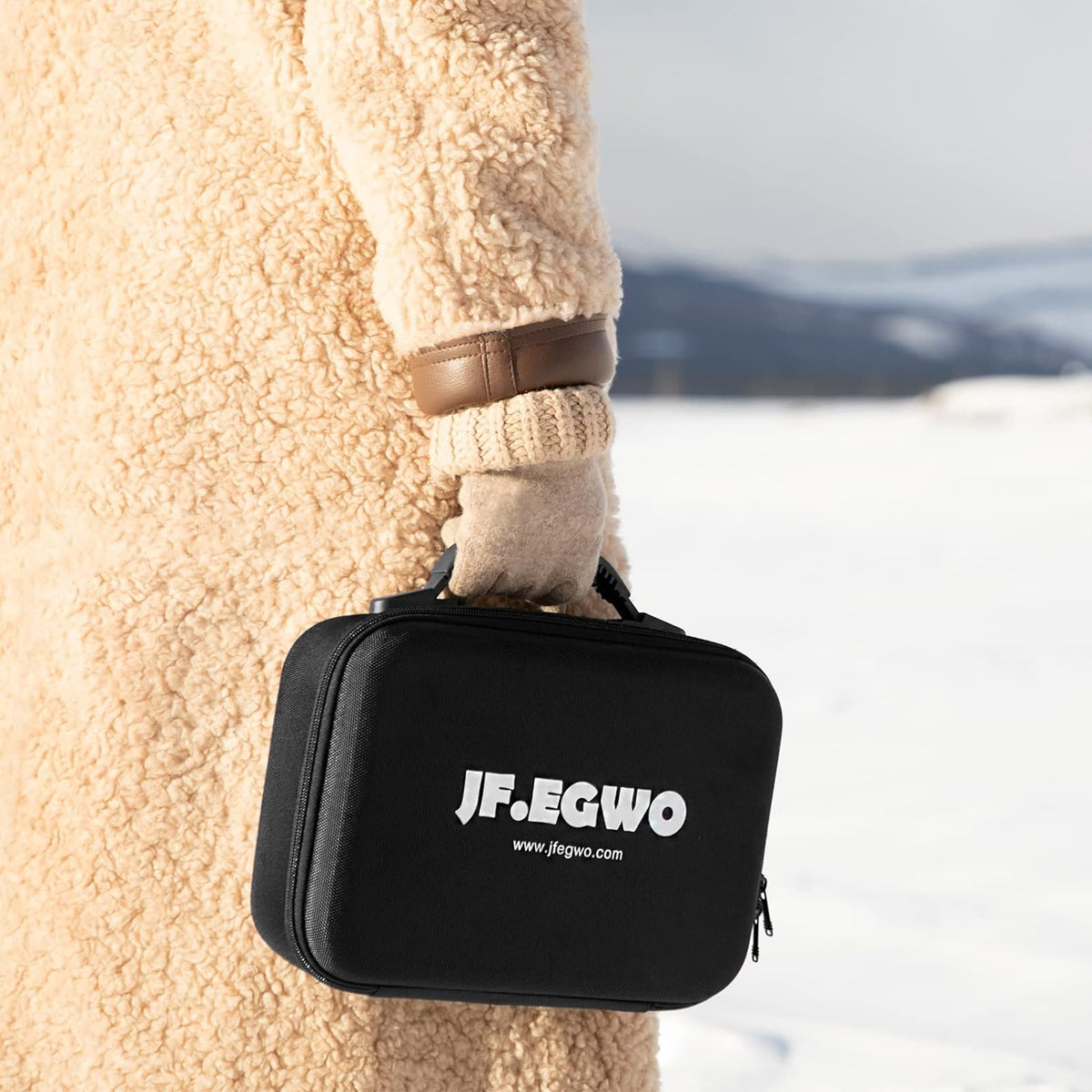 JFEGWO Portable Hard Storage Case Car Gadgets Carry Bag for 4000A and 6000A Lithium Jump Starters