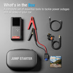 JFEGWO CS02 Plus 6250A Avviatore di emergenza per batteria auto con compressore d'aria (formato tascabile)