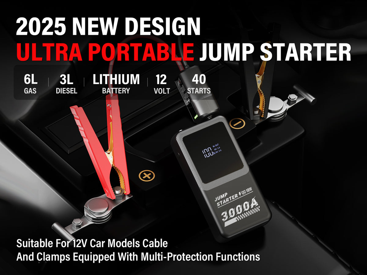 JFEGWO F55-3000A Avviatore di emergenza per auto Caricabatterie per batteria