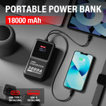 JFEGWO F55-3000A Avviatore di emergenza per auto Caricabatterie per batteria