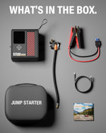 JFEGWO CS02-PRO 8250A Avviatore di emergenza per batteria auto con compressore d'aria