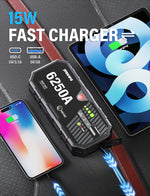 JFEGWO 6250A Jump Starter Car Battery Booster Power Bank