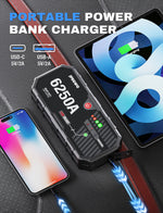 JFEGWO 6250A Jump Starter per auto con potenziatore di batterie