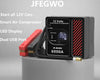 The JFEGWO 6000A Jump Starter with Air Compressor can start all 12V cars