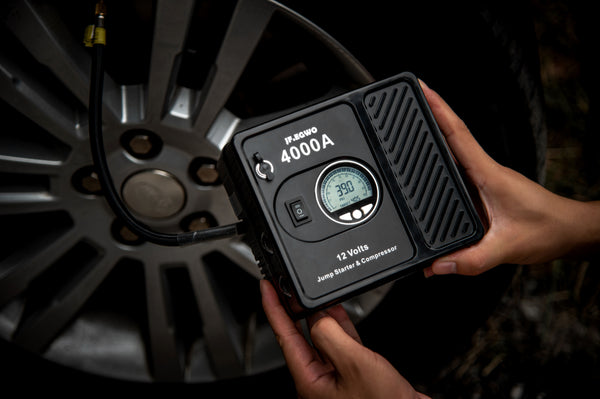 Great 4000 Amp Jumper Pack With 150 PSI Air Compressor