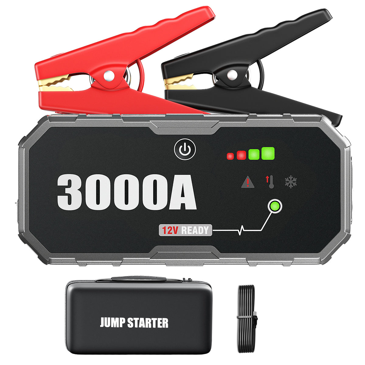 JFEGWO 3000A Car Jump Starter Battery Charger