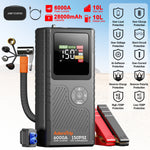 JFEGWO CS02 6250A Plus Avviatore di emergenza per batteria auto con compressore d'aria (formato tascabile)
