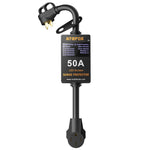 Parasurtenseur ATGFOX RV 6500J, analyseur de circuit 50 A, écran LED intelligent 3, 55 pouces, dispositifs de protection contre les surtensions avec couvercle étanche