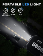 JFEGWO 6000A Car Jump Starter Battery Charger