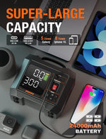 JF.EGWO JFEGWO Tire Inflator Portable Air compressor 300PSI Black - JF.EGWO