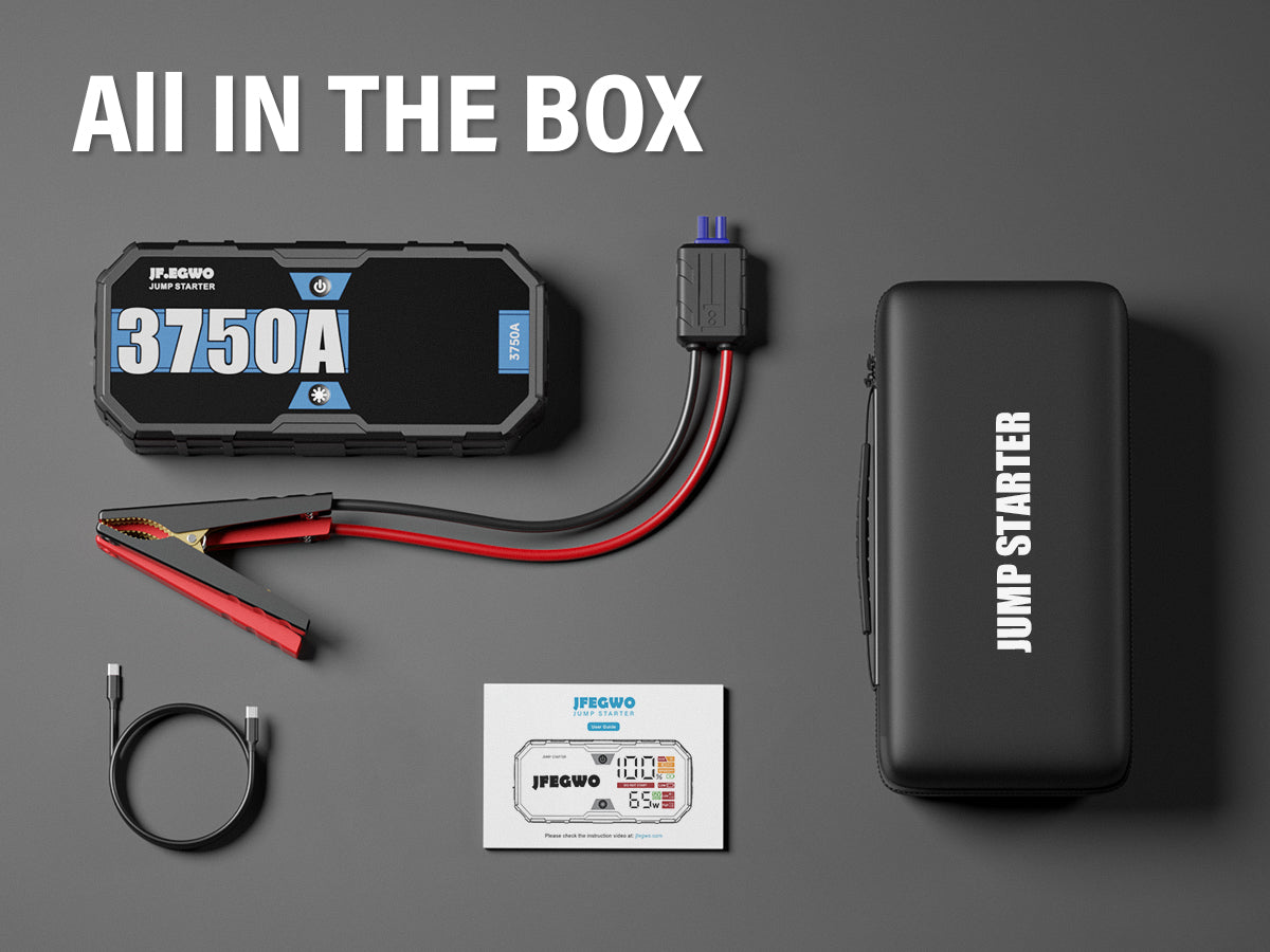JFEGWO F40-3750A Pro Jump Starter Car Battery Booster Power Bank JFEGWO F40-3750A Pro Jump Starter Car Battery Booster Power Bank