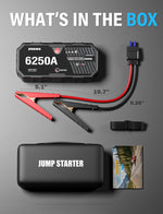 JFEGWO F40-6250A Autobatterie-Starthilfe-Booster-Powerbank (Verbesserte Version 2024)