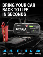 JFEGWO F40-6250A Autobatterie-Starthilfe-Booster-Powerbank (Verbesserte Version 2024)