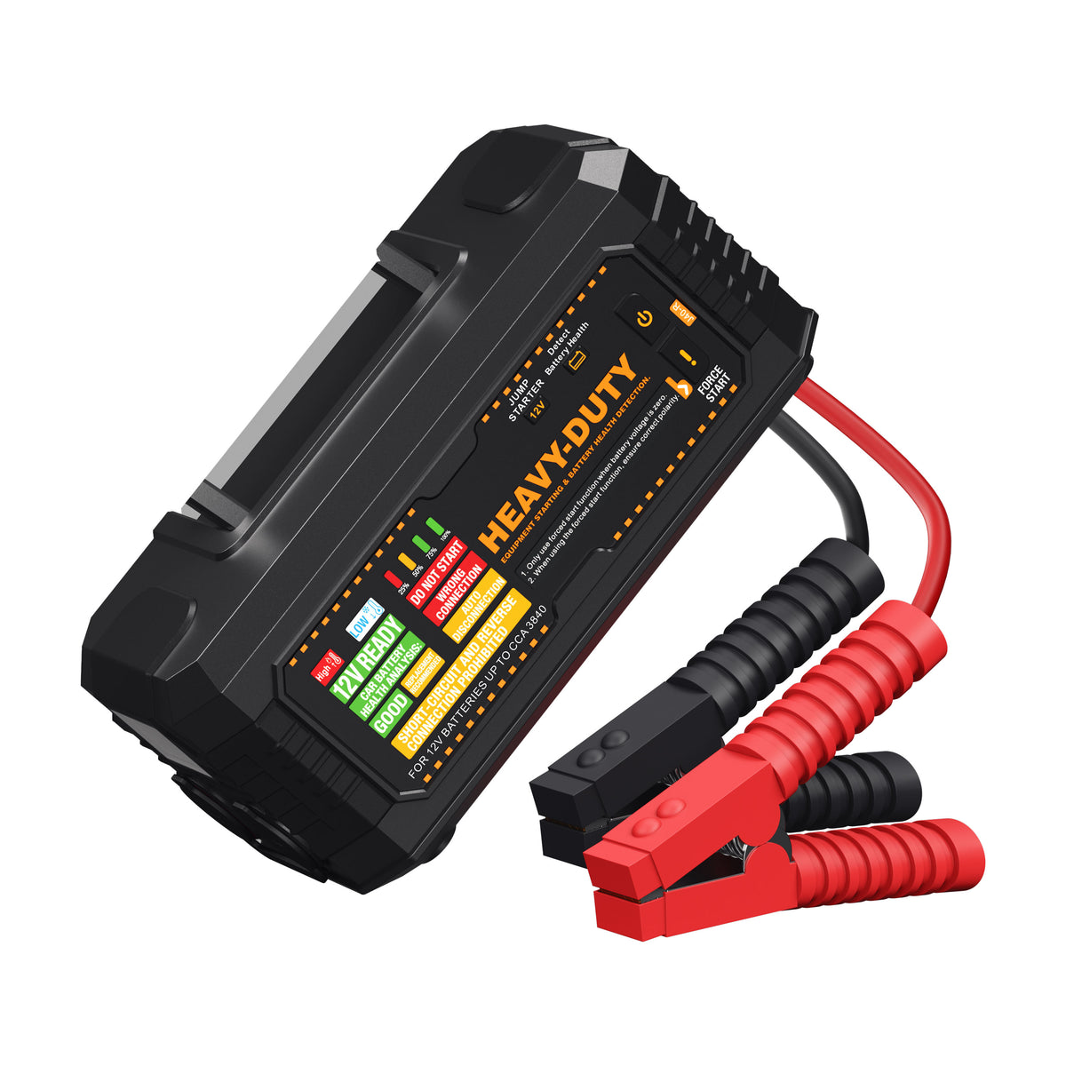 JFEGWO J40-R Heavy Duty Commercial Jump Starter Up to 13440A Peak Current for 12V Battery Booster