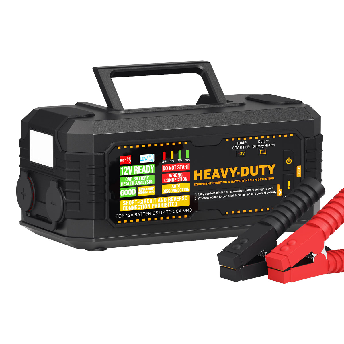 JFEGWO J40-R Heavy Duty Commercial Jump Starter Up to 13440A Peak Current for 12V Battery Booster